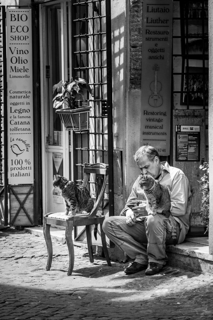 Prise lors d'une promenade dans le Trastevere, l'un des plus beaux quartiers de Rome.